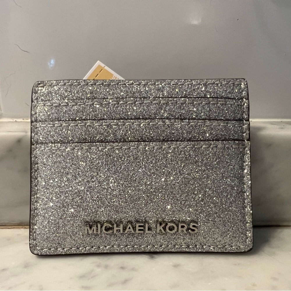 Michael Kors glitter card holder